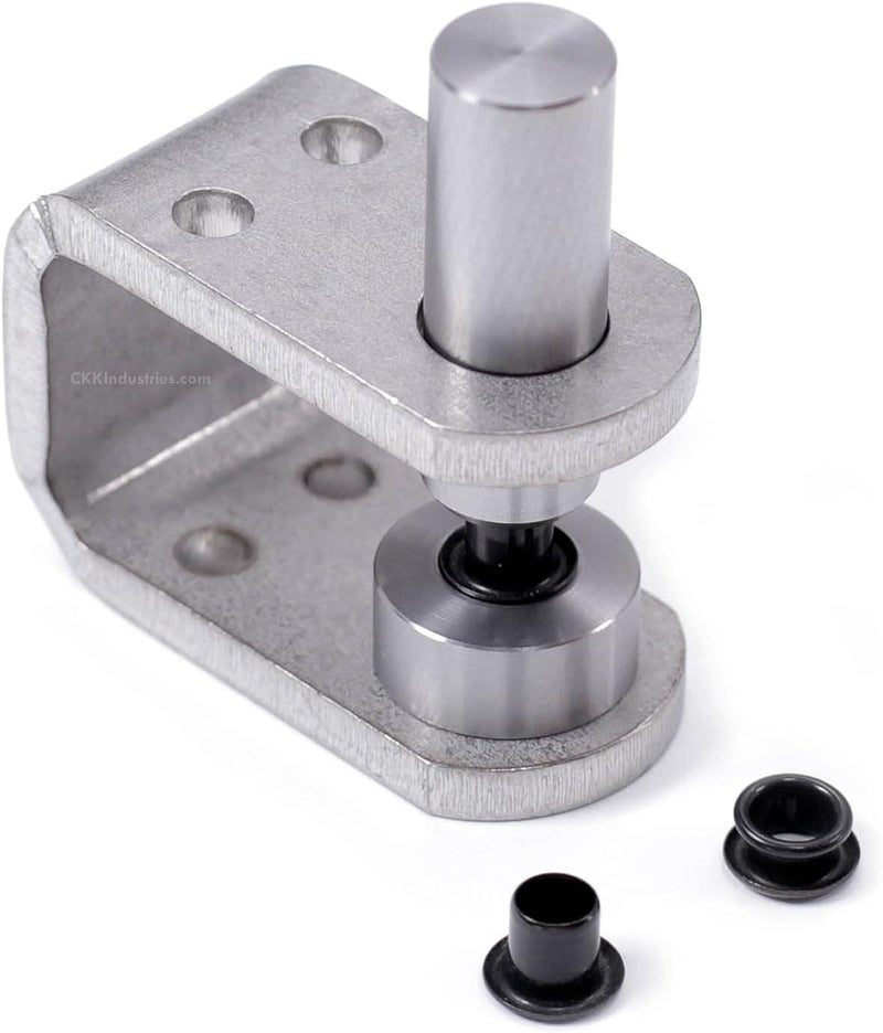 Holstex Eyelet Flaring Tool - (Includes: Flaring Die, Ram & Benchtop Guide) - (fits #8 Eyelet Size - 1/4 Inch Diameter) - for KYDEX Holster Making, Sewing Hobbies & Crafts - Image 5
